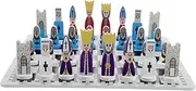 Mini Chess Set for Kids Portable Chess Educational Game for Kids Wooden Chess Board Set for Travel Learning Fun