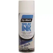 Dy-Mark SPRAY INK STENCIL & COLOUR CODING PAINT 315g Aerosol WHITE *Aust Brand