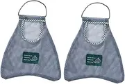 BUGUUYO 2pcs Fruit and Vegetable Storage Mesh Bag Net Storage Tote Cloth Organic Storage Bags Mesh Tote Fruit and Vegetable Storage Bag Vegetable Mesh Bag Folding Bag Shopping PVC Food