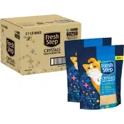 Fresh Step Crystals Health Monitoring Cat Litter 14 lb Lightweight Two Pack