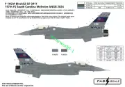 FAB 48021 1/48 F-16CM Block52 92-3911157th Fs South carolina McEntire ANGB 2024