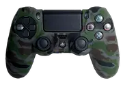 Silicone Cover For PS4 Controller Case Skin - Dark Grey Camo