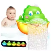 Dinosaur Bath Toys,Baby Bath Toys Light Up Bath Bubble Machine Automatic Bath