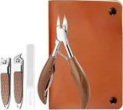 Nail Clipper Set - Women Mens Nail Grooming Kit Cuticle Cutter Stainless Steel,Portable Storage Bag, Pedicure Tools for Feet, Ingrown Toenail Removal Kit