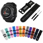 Sports Silicone Replacement Band Strap Wristband + Tool For Garmin Fenix 3/HR