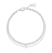 J.Estina Unis Ball Chain Bracelet JJUNBQ4BS505SW7S0 Silver925 C.Z Rhodium Plated