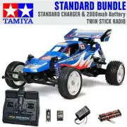 TAMIYA 58416 Rising Fighter Buggy 1:10 Standard Stick Radio Bundle