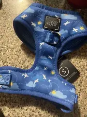 Sassy Woof Adjustable Dog Harness Size Sm Blue
