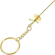 [Abaodam] Fencing Sword Keychain Pendant for Bags Phones Fencing Charm Keychain Decorative Key Ring