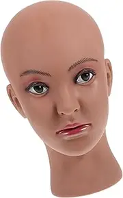 SOESFOUFU Wig Display Mannequin Head PVC Wig Storage Stand for Styling Display Transport Head Circumference Modern Design for Home Salon Use