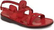 [Jerusalem Sandals] Tzippora - Leather Strappy Slingback Sandal - Womens Sandals