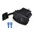 Sleek Design Dual USB Charger Socket for Vehicle Use with Indicator Light