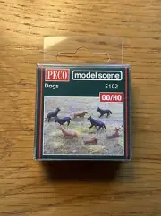 Peco Model Scene #5102 OO/HO Gauge Dogs (8) Railway Accessories NIP