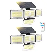 Solar Lights Outdoor, 288 LED 2800LM Motion Sensor Outdoor Light with Remote ...