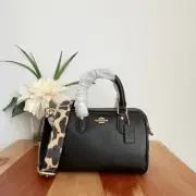 NWT Coach Mini Rowan Crossbody Bag With Leopard Print