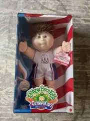 1995 Cabbage Patch 14" Olympi Kids Doll - Basketball - Sebastian Elgin NIB