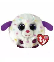TY Puffies - MUNCHKIN the Multicolored Spotted Dog (4 inch) -NWT Stuffed Toy