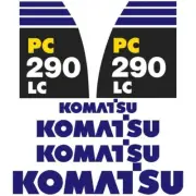 Decal Sticker Set Komatsu PC290-8 LC Digger Excavator Decal Set