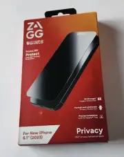 NEW ZAGG InvisibleShield Privacy 360 Glass Screen Protector Apple iPhone 15