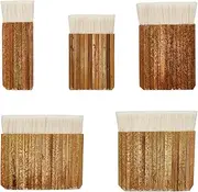 PH PandaHall 5 Size Hake Watercolor Brushes Painting Haik Brush for Kiln Wash, Watercolor, Dust Cleaning, Ceramic, Pottery Painting