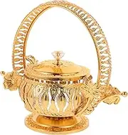 HAKIDZEL 1 Set Vintage Iron Seasoning Jar with Lid Capacity Spice Container for Kitchen Use for Family Hotel Cafe and Buffet Elegant Design for Condiments and Seasonings