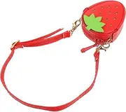 KALLORY Strawberry Backpack Doll Outfit Purse Novelty Bag Mini Doll Purse for Little Girls