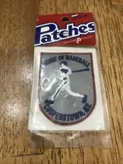 VINTAGE COOPERSTOWN NEW YORK HOME OF BASEBALL 2.5” SOUVENIRS PATCH
