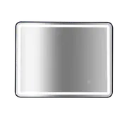 Rectangular Mirror LED Anti-Fog Illuminated Bathroom Living Room - 90x70cm