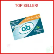 o.b. Tampons | Non-Applicator Tampon, Unscented | Super Plus Tampons, 40ct