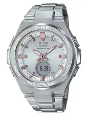 NEW Casio Baby-G G-MS SOLAR Ana-Digi Steel Rose Gold Womens Watch MSGS200D-7A