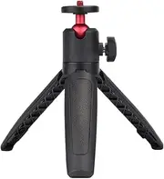 Ex ble Selfie Stick Tripod Handheld P graphy Bracket Desktop Stand with 1/4 Inch Screw Mount Ballhead Adapter for Vlog Selfie Live Streaming Black One Size