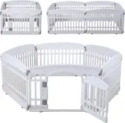 Pet Playpen Foldable Gate for Dogs Heavy Plastic Dog Playpen Puppy Exercise Pen