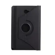 2PC For Galaxy Tab A 10.1 Litchi Texture Horizontal Flip 360 Degrees Rotation Leather Case with Holder(Black)