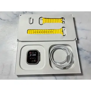 二手 Apple Watch Ultra 49mm LTE版 鈦金屬 海洋 A2684 黃色 保固2024/05 313