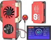 DALY BMS Balance 12V 250A Display - 5A Active Balance BMS 4S with 4.3 Inch LCD Touchscreen WiFi Bluetooth Module Supports RS485 CAN for LiFePO4 Battery Pack RV Portable Power Station