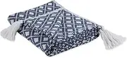 DII French Blue Diamond Lattice Throw, 50x60