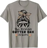 [X.Style] The Peanut Butter Box is Here Funny Toy Fox Terrier Mom ds1053 T-Shirt (M) Slate Grey