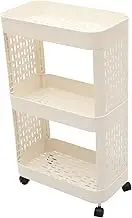 ABOOFAN Multi Rolling Storage Cart Organizer Trolley for Kitchen Bathroom Bedroom Versatile Storage for Snacks Books Vegetables Design