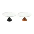 Footed Cake Stand Round Pedestal Serving Platter for Bread Cookies Events