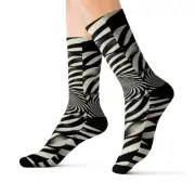 All Over Print Adult Socks Optical Illusion Trippy Psychedelic Art Distorted