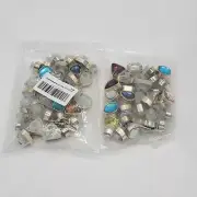 Assorted Colored Crystal Rhinestone Buttons For Shoes Craft Projects Mixed Shape
