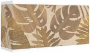Rectangular Print Lamp Shade Woodwork Large 8/17x8/17x10 Spider Harp and Finial