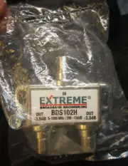 New Sealed EXTREME BROADBAND ENGINEERING BDS 102H HD 2-Way COAX Cable SPLITTER