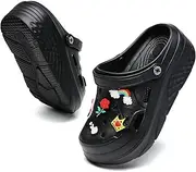 [SECHRITE] Ladies Platform Clogs Slippers Hospital Nurse Clogs Beach Slides Sandals Women Wedge Sandals Thick Sole Garden Clogs