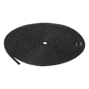 4mm x 9 Meters Foam Weather Stripping Door Seal for Instruments - Black