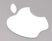 White Color Changer Logo Overlay for the new Apple Retina 12" Macbook Sticker