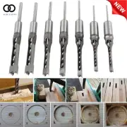 7Pcs Woodworking Square Hole Tenon High Speed Steel Chisel Bit Square Hole Drill