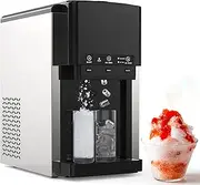 Yopower 3-in-1 Countertop Ice Maker Machine with Water Dispenser & Ice Crusher | Fast 6-Min Bullet Ice Maker |Crushed Ice Function, Cold Water (4℃-8℃)