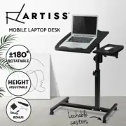 Artiss Laptop Table Portable Desk Mobile Adjustable Computer PC Stand with Fan
