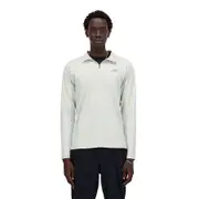 New Balance Mens Space Dye Quarter Zip Pullover Running Top